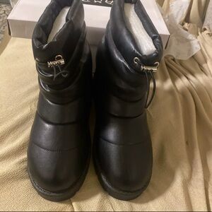 NEW Black Ankle Boots with Buckle Detail